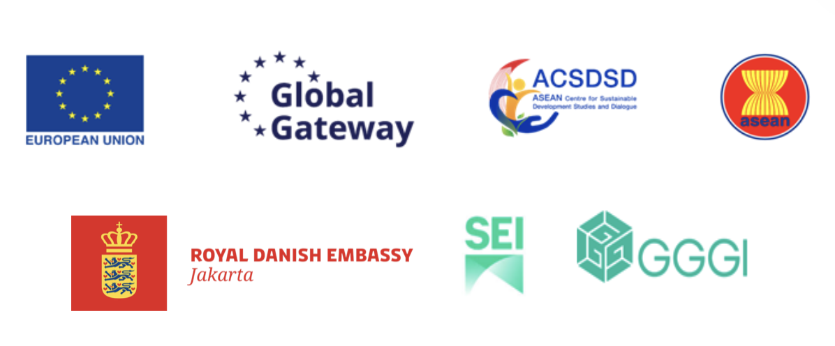 Core Organising Partners: European Union, Global Gateway, ACSDSD, ASEAN, Royal Danish Embassy Jakarta, SEI, GGGI